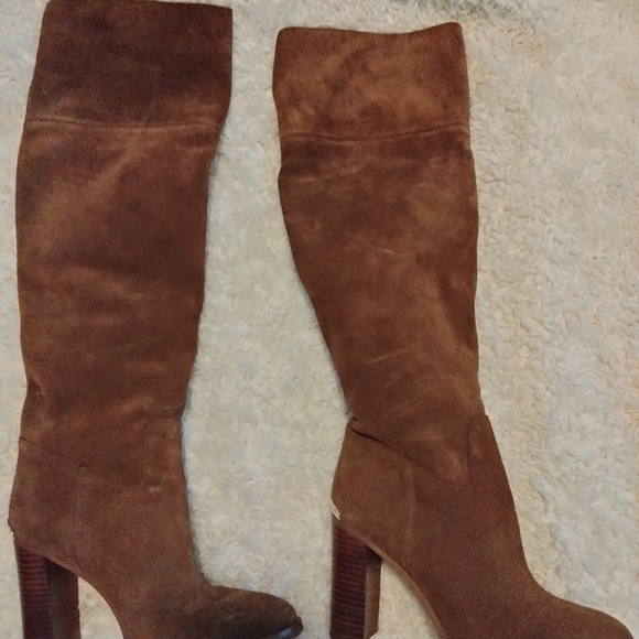 MICHAEL KORS REGINA SUEDE OVER THE KNEE BOOTS - Picture 3 of 4